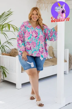 *UNICORN* Amira Blouse in Destiny Print
