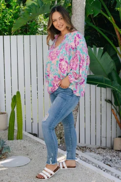 *UNICORN* Amira Blouse in Destiny Print