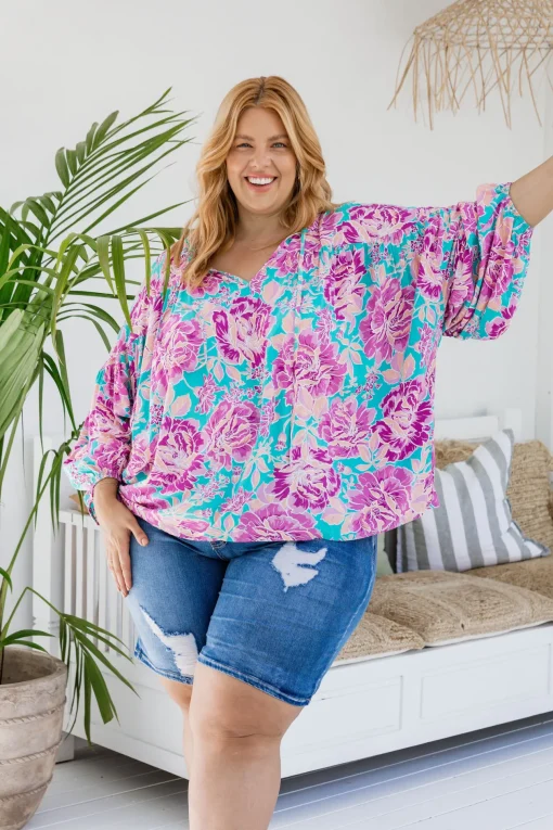 *UNICORN* Amira Blouse in Destiny Print