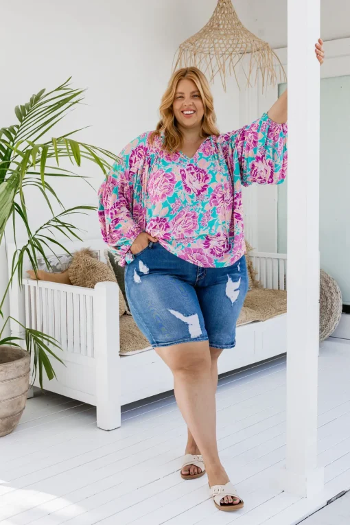 *UNICORN* Amira Blouse in Destiny Print