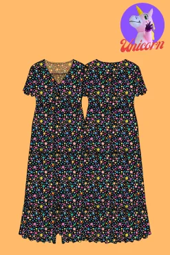 *UNICORN* Bonnie Dress in Black Pebble by Kasey Rainbow