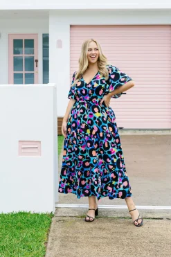 *UNICORN* Bonnie Dress in Kasey Leopard by Kasey Rainbow