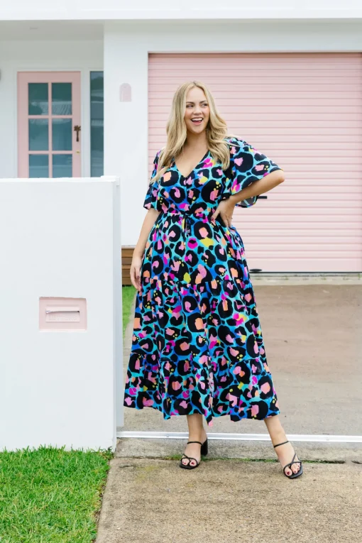 *UNICORN* Bonnie Dress in Kasey Leopard by Kasey Rainbow