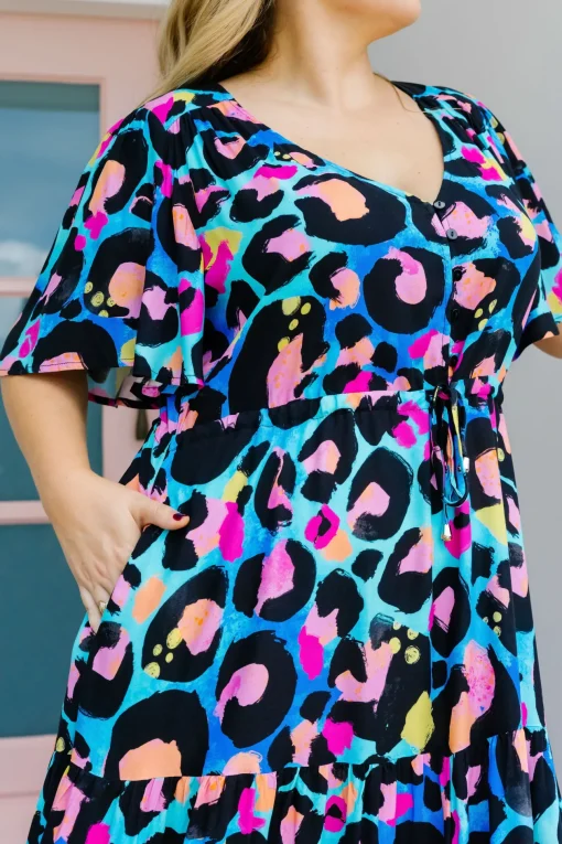 *UNICORN* Bonnie Dress in Kasey Leopard by Kasey Rainbow