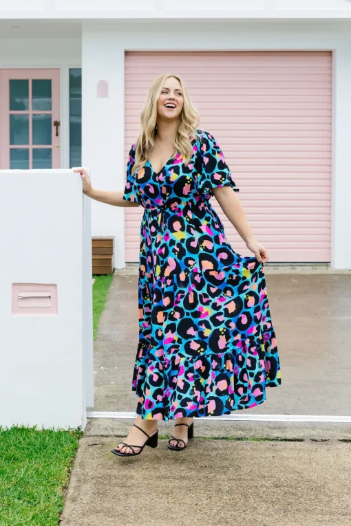 *UNICORN* Bonnie Dress in Kasey Leopard by Kasey Rainbow
