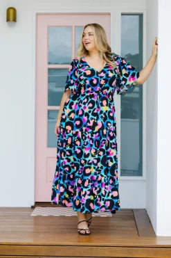 *UNICORN* Bonnie Dress in Kasey Leopard by Kasey Rainbow