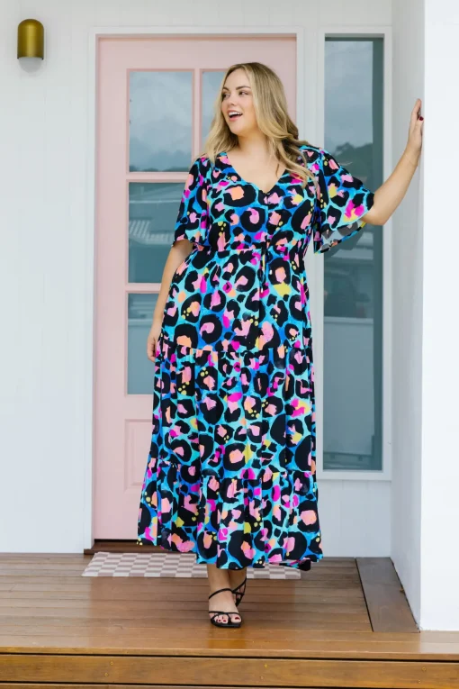 *UNICORN* Bonnie Dress in Kasey Leopard by Kasey Rainbow