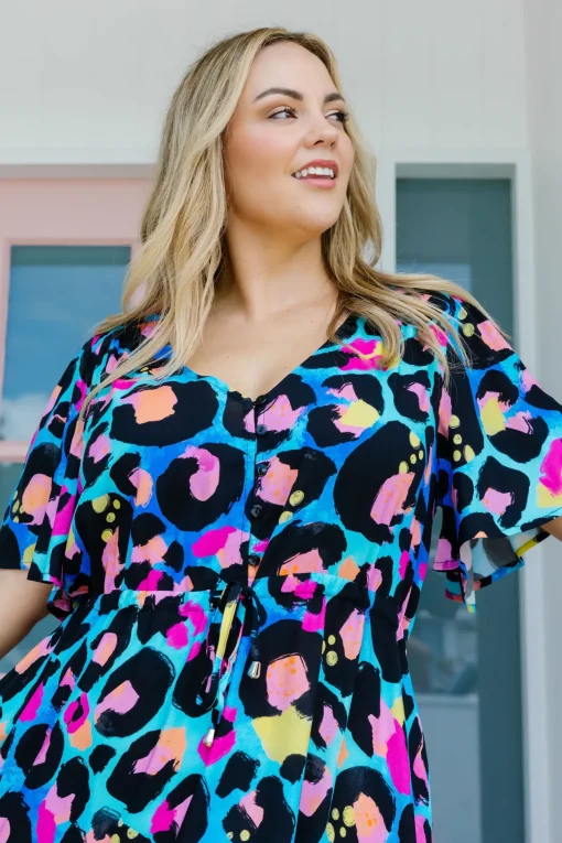 *UNICORN* Bonnie Dress in Kasey Leopard by Kasey Rainbow