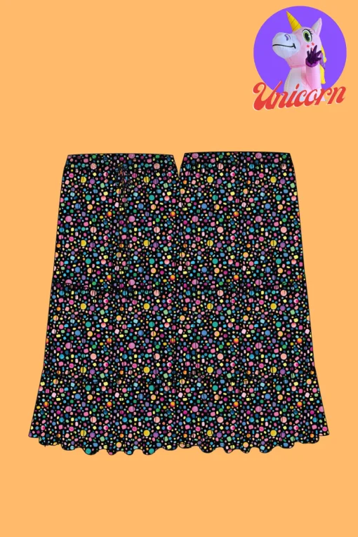 *UNICORN* Carrie Skirt in Black Pebble by Kasey Rainbow