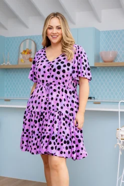 *UNICORN* Charlie Dress in Purple Cheetah by Kasey Rainbow
