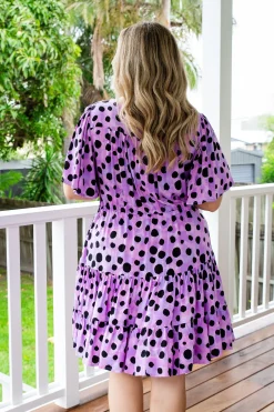 *UNICORN* Charlie Dress in Purple Cheetah by Kasey Rainbow