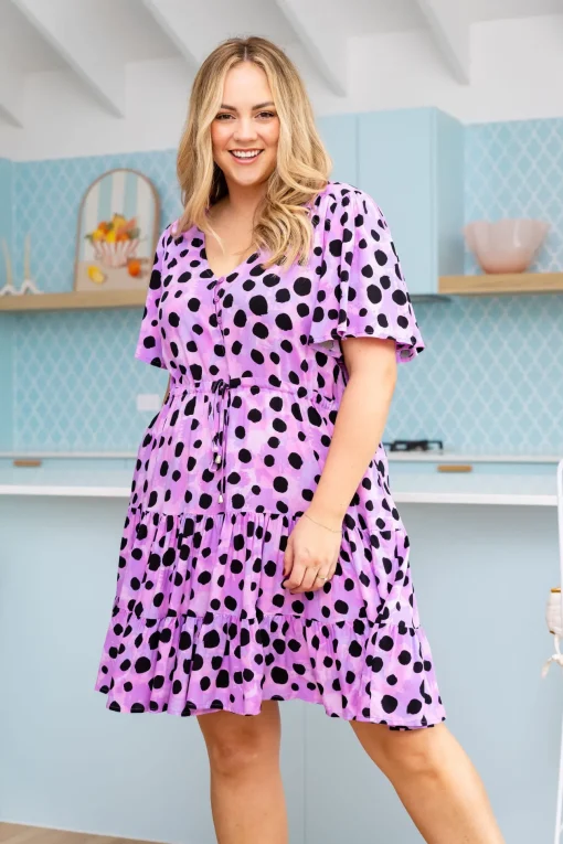 *UNICORN* Charlie Dress in Purple Cheetah by Kasey Rainbow