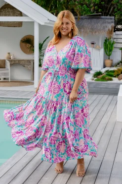 *UNICORN* Charlize Maxi Dress in Destiny Print