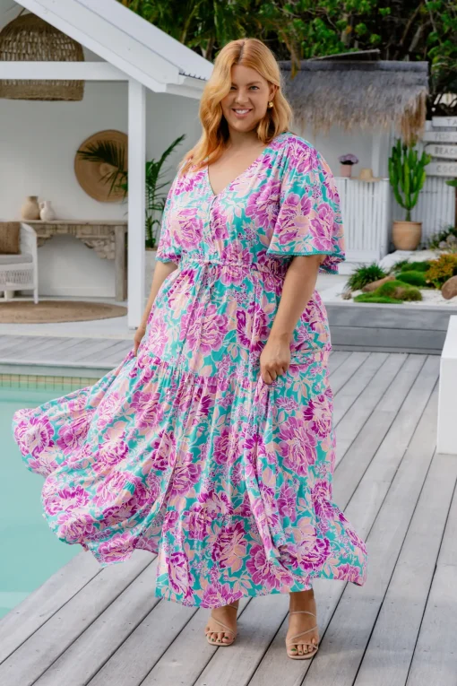 *UNICORN* Charlize Maxi Dress in Destiny Print