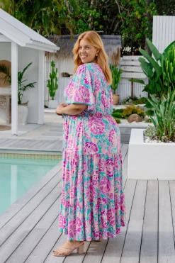 *UNICORN* Charlize Maxi Dress in Destiny Print