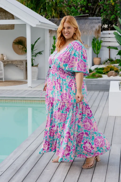 *UNICORN* Charlize Maxi Dress in Destiny Print