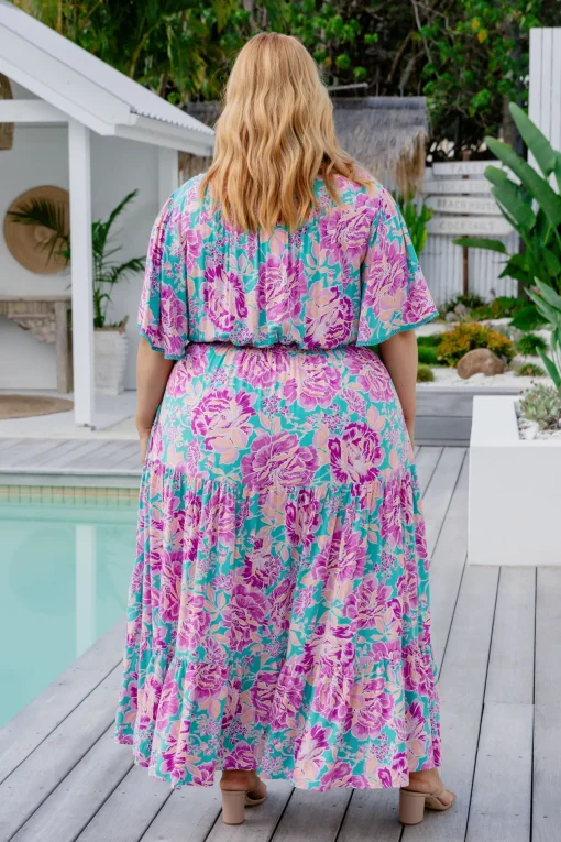 *UNICORN* Charlize Maxi Dress in Destiny Print