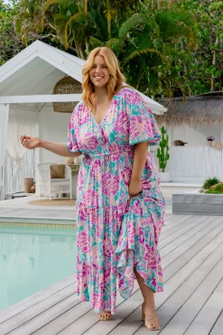 *UNICORN* Charlize Maxi Dress in Destiny Print