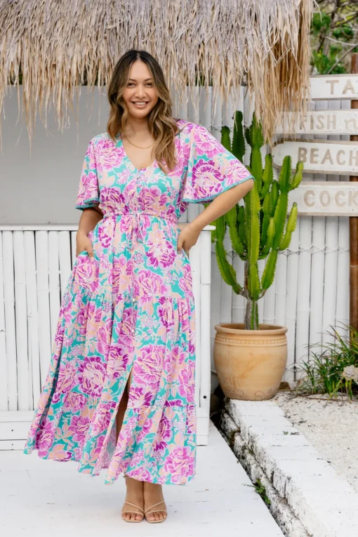 *UNICORN* Charlize Maxi Dress in Destiny Print