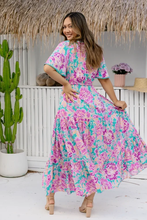 *UNICORN* Charlize Maxi Dress in Destiny Print