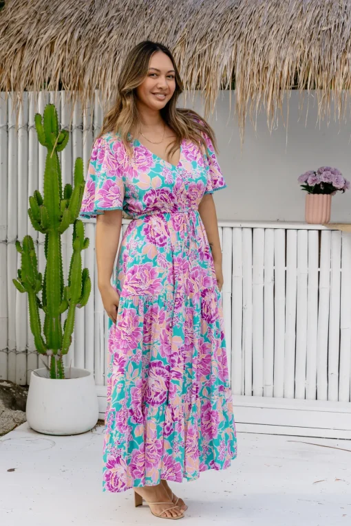 *UNICORN* Charlize Maxi Dress in Destiny Print