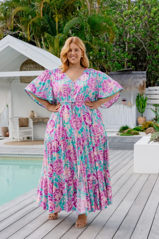 *UNICORN* Charlize Maxi Dress in Destiny Print