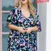 *UNICORN* Disco Dress In Kasey Leopard by Kasey Rainbow