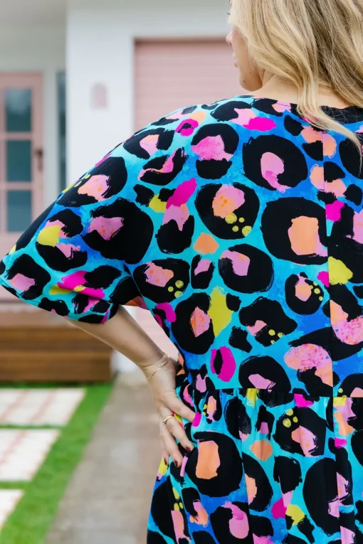 *UNICORN* Disco Dress In Kasey Leopard by Kasey Rainbow