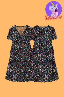 *UNICORN* Esmae Dress in Black Pebble by Kasey Rainbow