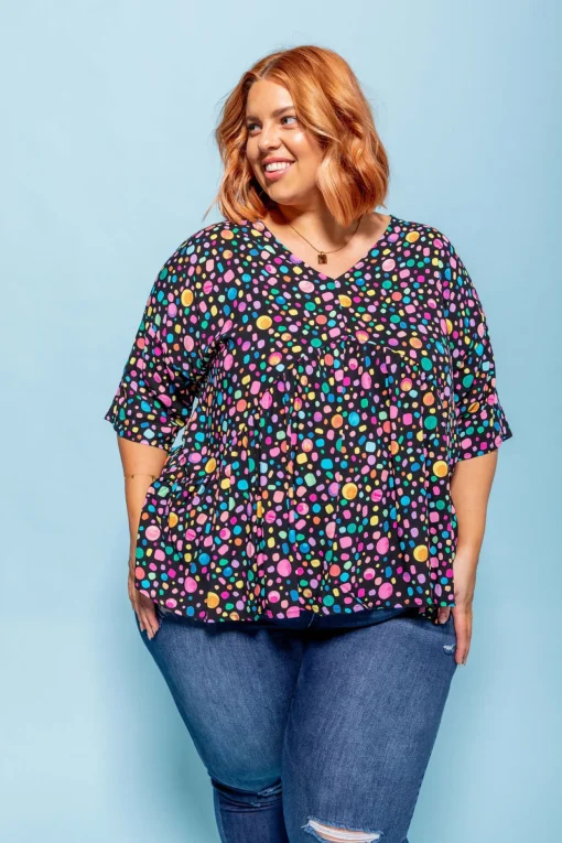 *UNICORN* Peak Top in Black Pebble by Kasey Rainbow