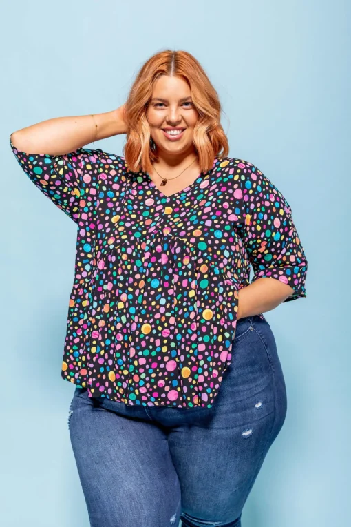 *UNICORN* Peak Top in Black Pebble by Kasey Rainbow