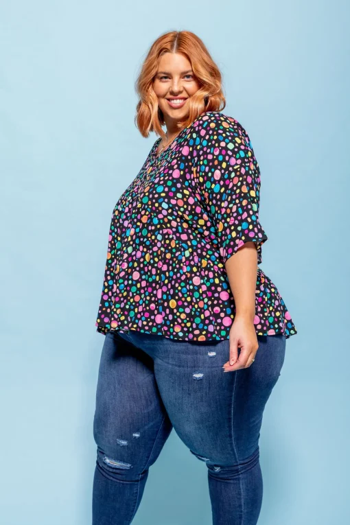 *UNICORN* Peak Top in Black Pebble by Kasey Rainbow