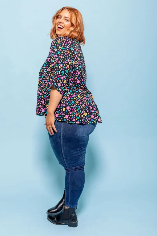 *UNICORN* Peak Top in Black Pebble by Kasey Rainbow