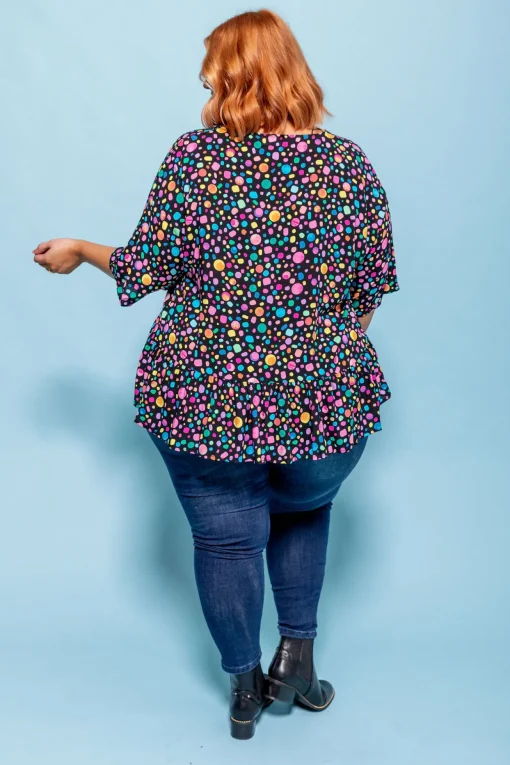 *UNICORN* Peak Top in Black Pebble by Kasey Rainbow