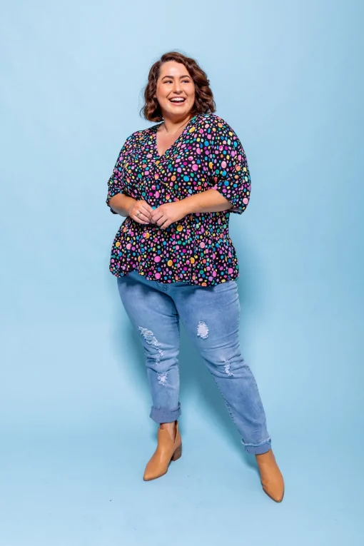 *UNICORN* Peak Top in Black Pebble by Kasey Rainbow