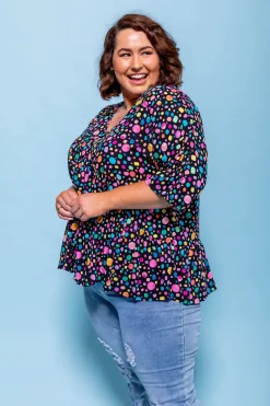 *UNICORN* Peak Top in Black Pebble by Kasey Rainbow