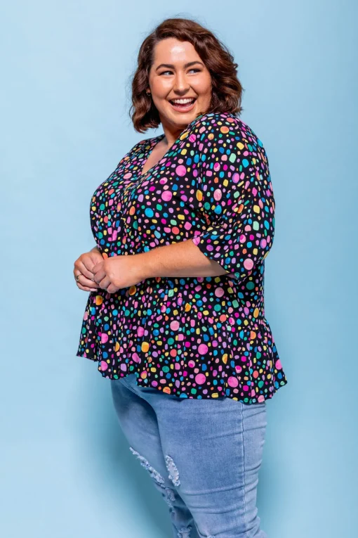 *UNICORN* Peak Top in Black Pebble by Kasey Rainbow