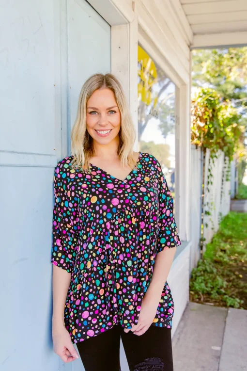 *UNICORN* Peak Top in Black Pebble by Kasey Rainbow