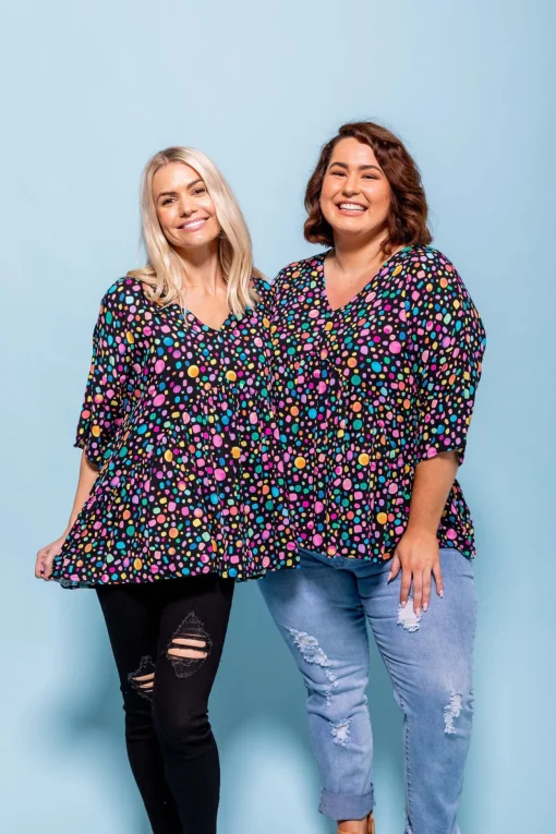 *UNICORN* Peak Top in Black Pebble by Kasey Rainbow