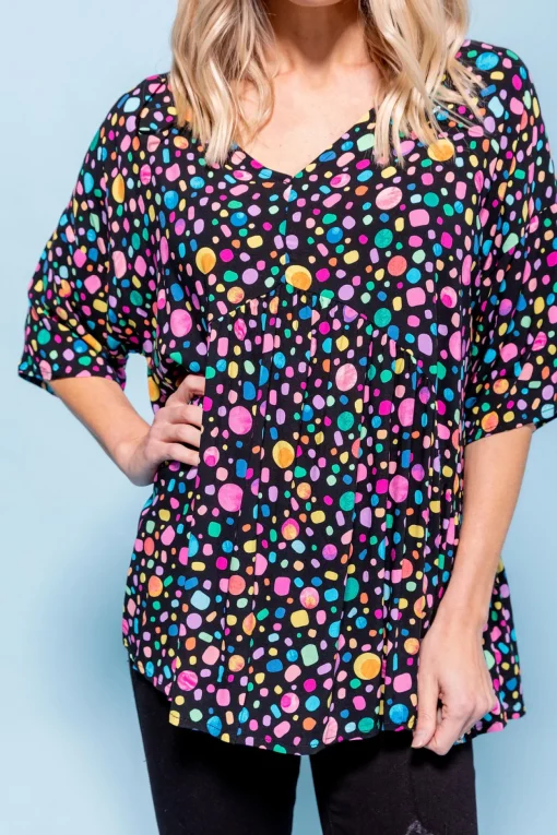 *UNICORN* Peak Top in Black Pebble by Kasey Rainbow