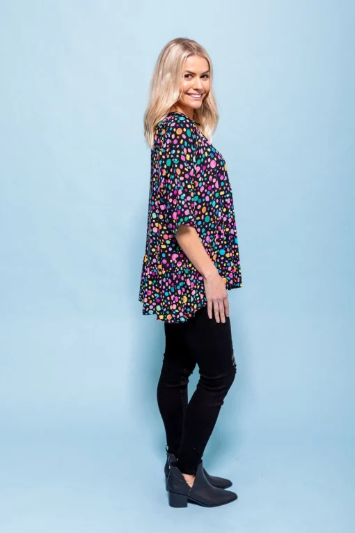 *UNICORN* Peak Top in Black Pebble by Kasey Rainbow