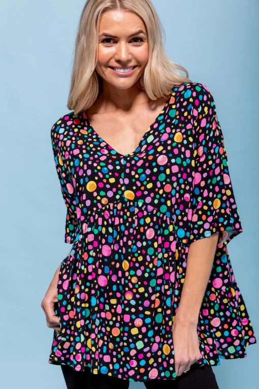 *UNICORN* Peak Top in Black Pebble by Kasey Rainbow