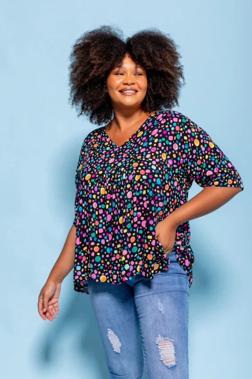 *UNICORN* Peak Top in Black Pebble by Kasey Rainbow