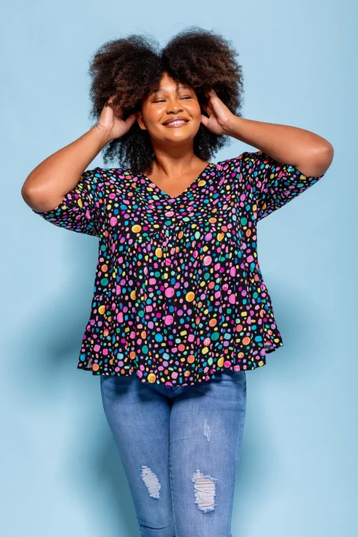 *UNICORN* Peak Top in Black Pebble by Kasey Rainbow
