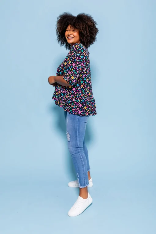 *UNICORN* Peak Top in Black Pebble by Kasey Rainbow