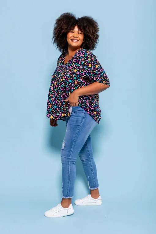 *UNICORN* Peak Top in Black Pebble by Kasey Rainbow