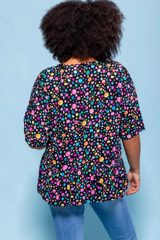 *UNICORN* Peak Top in Black Pebble by Kasey Rainbow