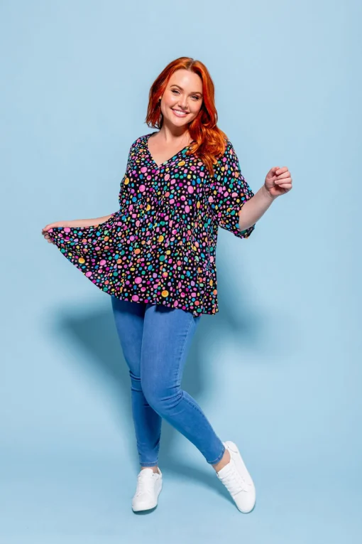 *UNICORN* Peak Top in Black Pebble by Kasey Rainbow