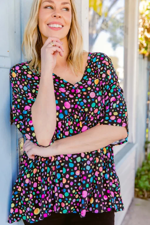 *UNICORN* Peak Top in Black Pebble by Kasey Rainbow