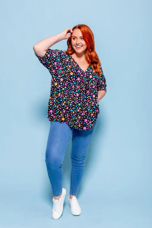 *UNICORN* Peak Top in Black Pebble by Kasey Rainbow